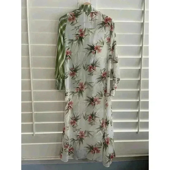 PATBO High Low Tunic Top Cover Up Beach Shirt Dress Floral Asymmetric $595 XS S - Picture 8 of 10